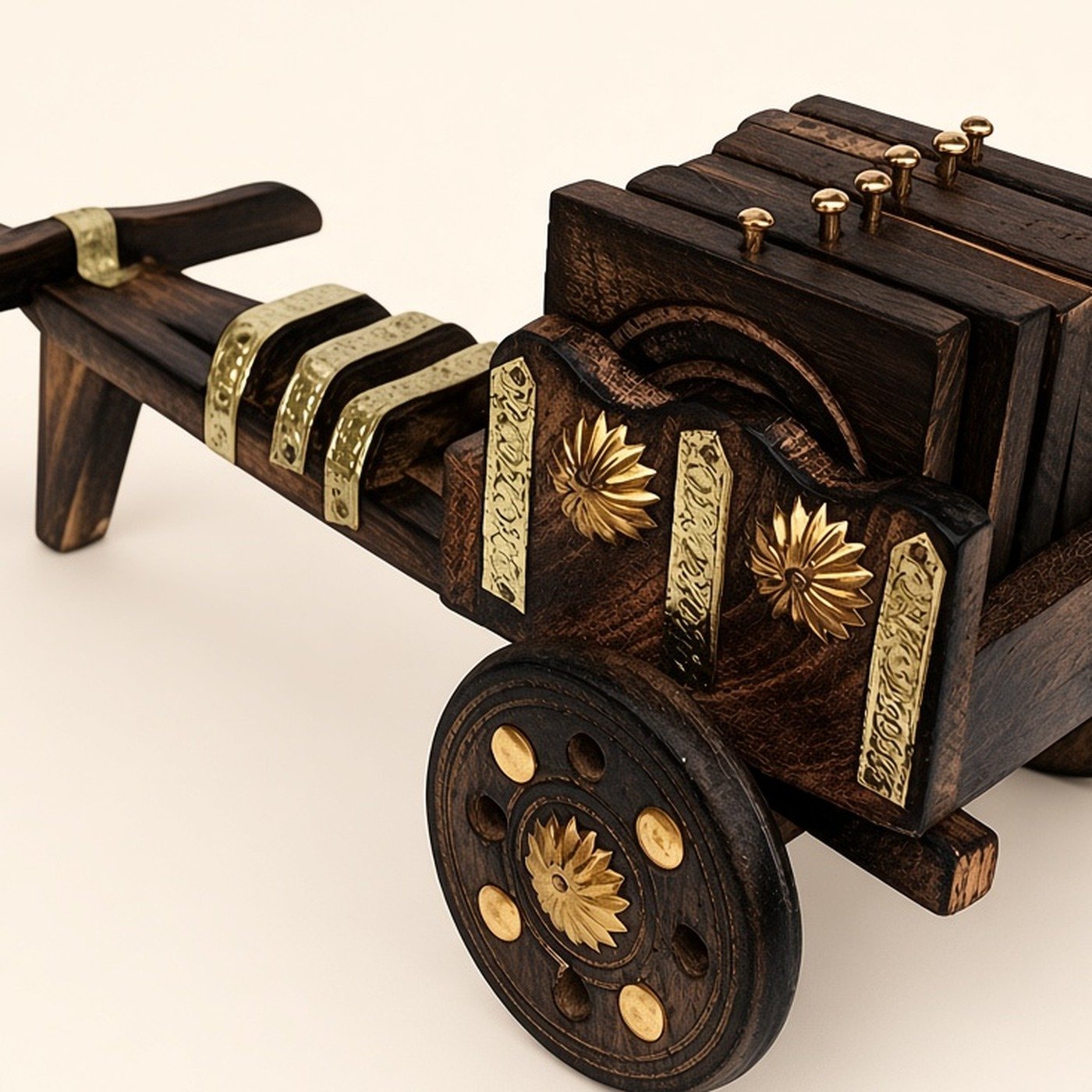 Bullock cart coaster set