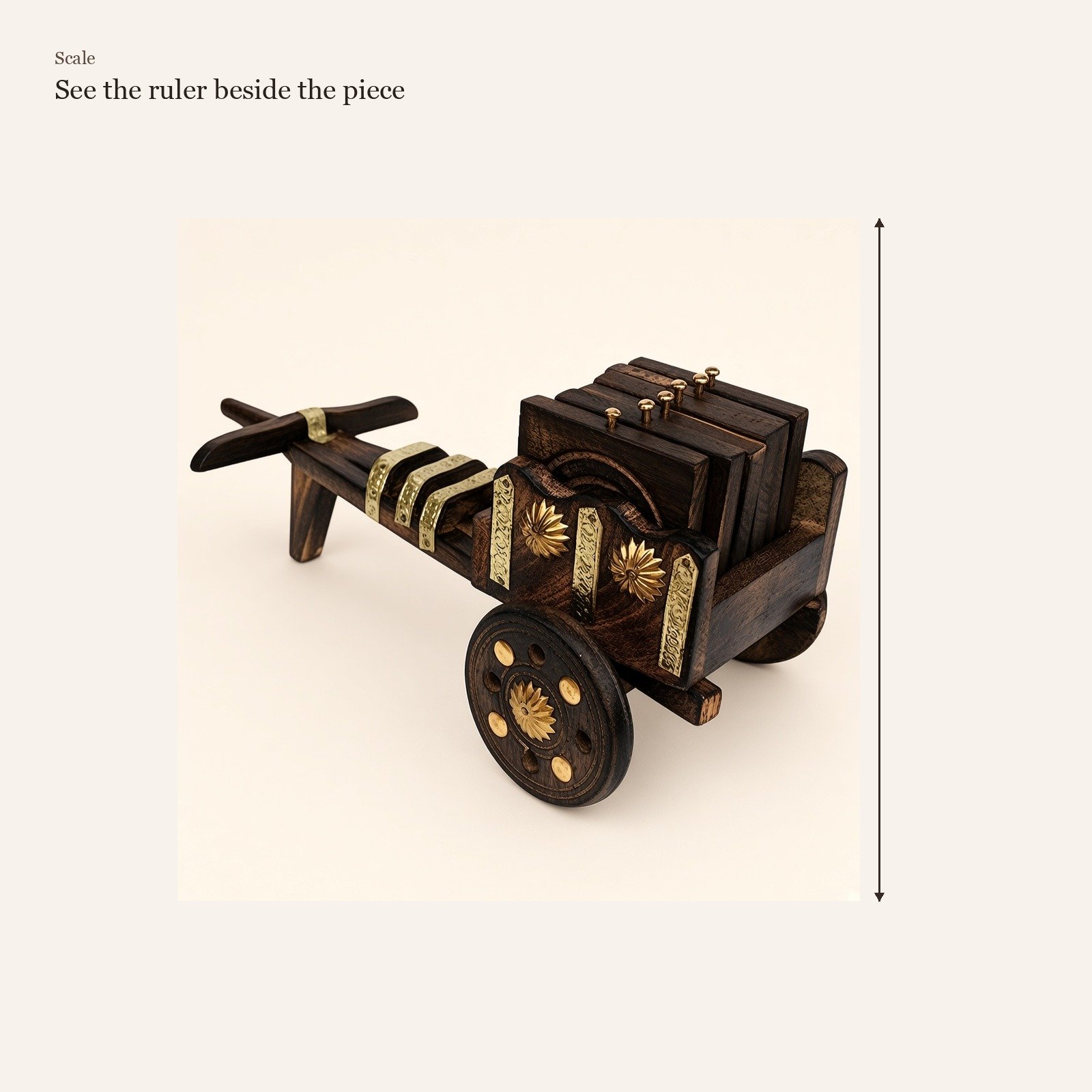 Bullock cart coaster set