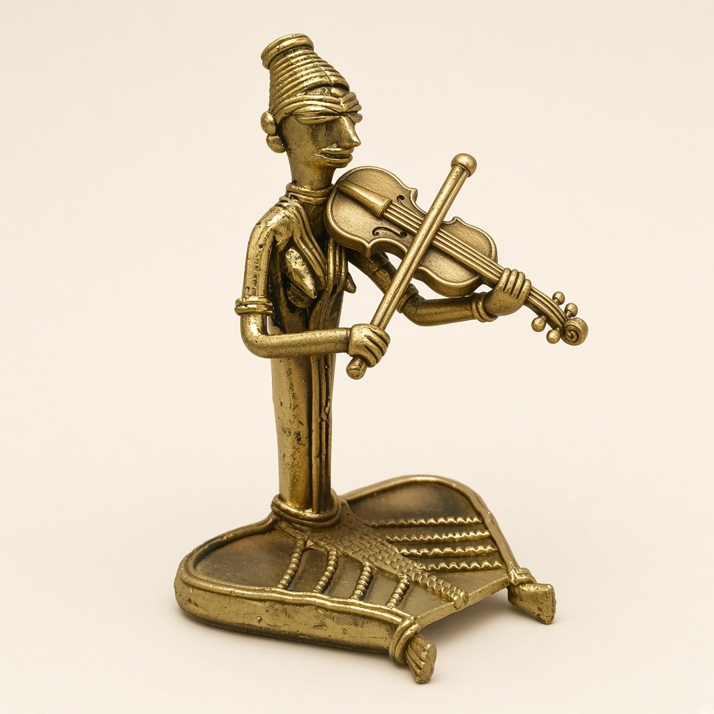 Dokra lady with violin