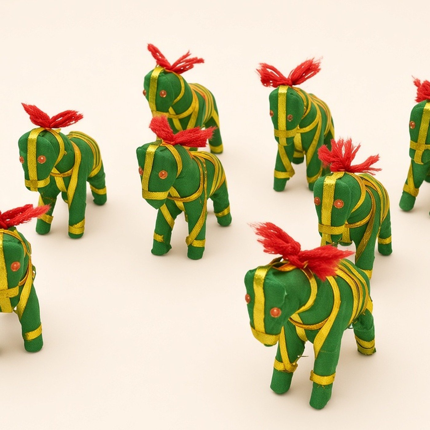 Fabric horse set