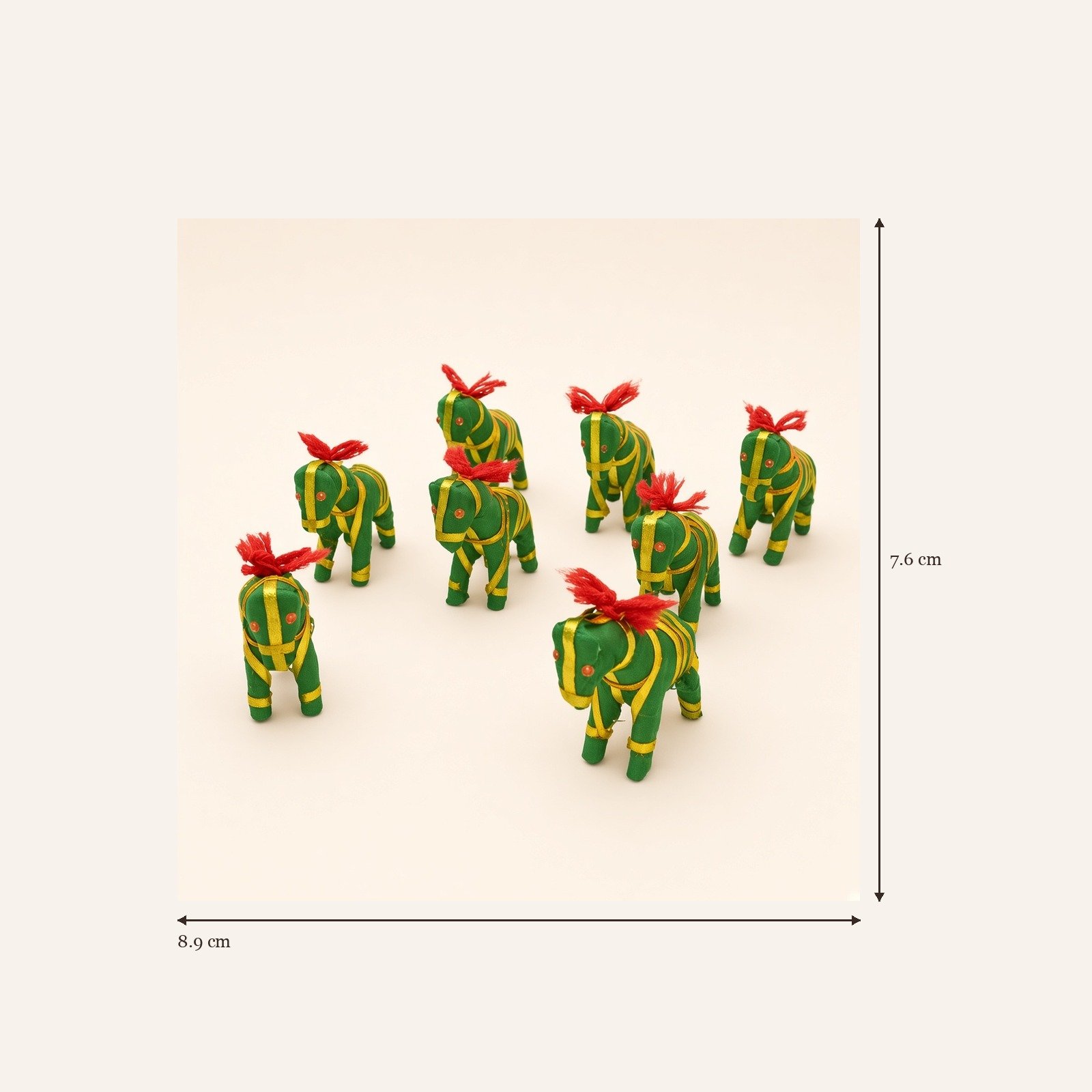 Fabric horse set