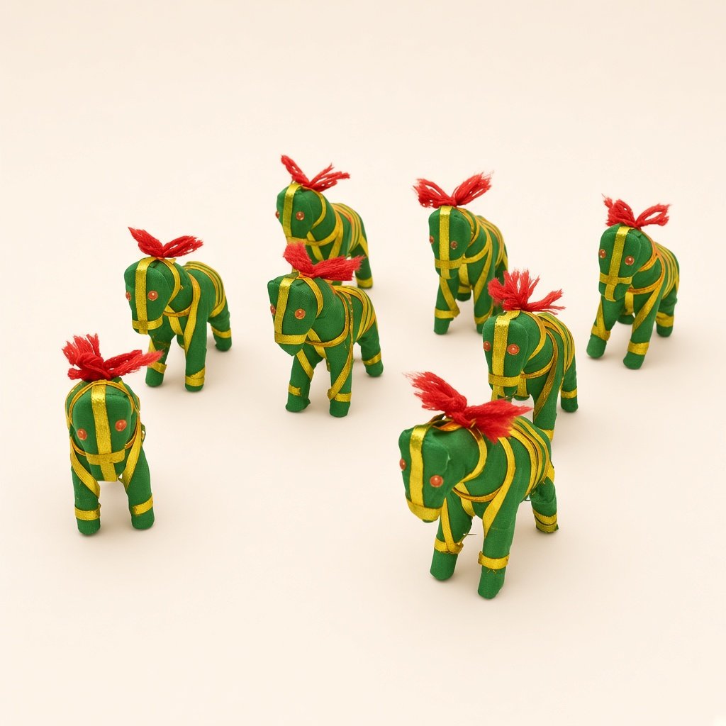 Fabric horse set