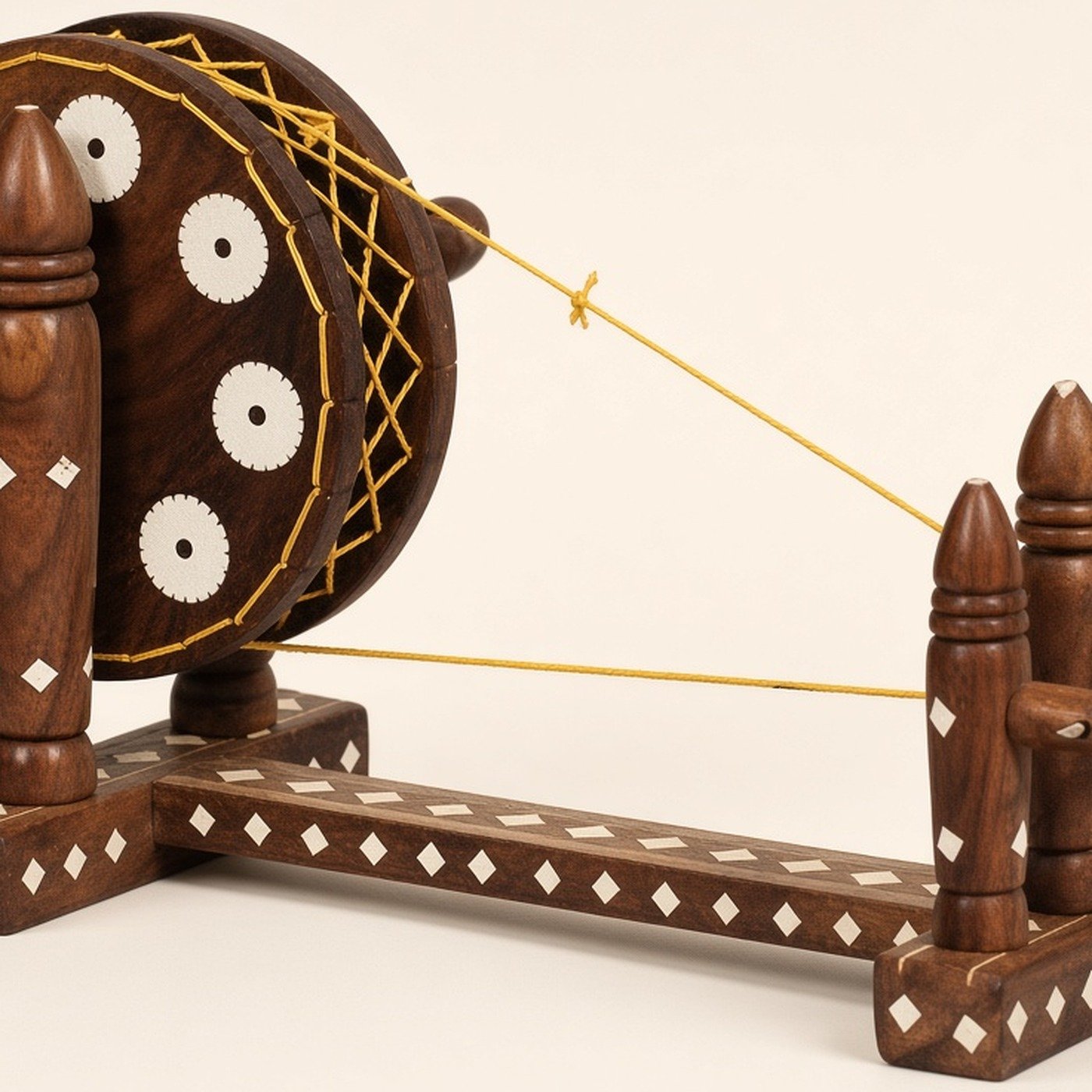Wooden charkha
