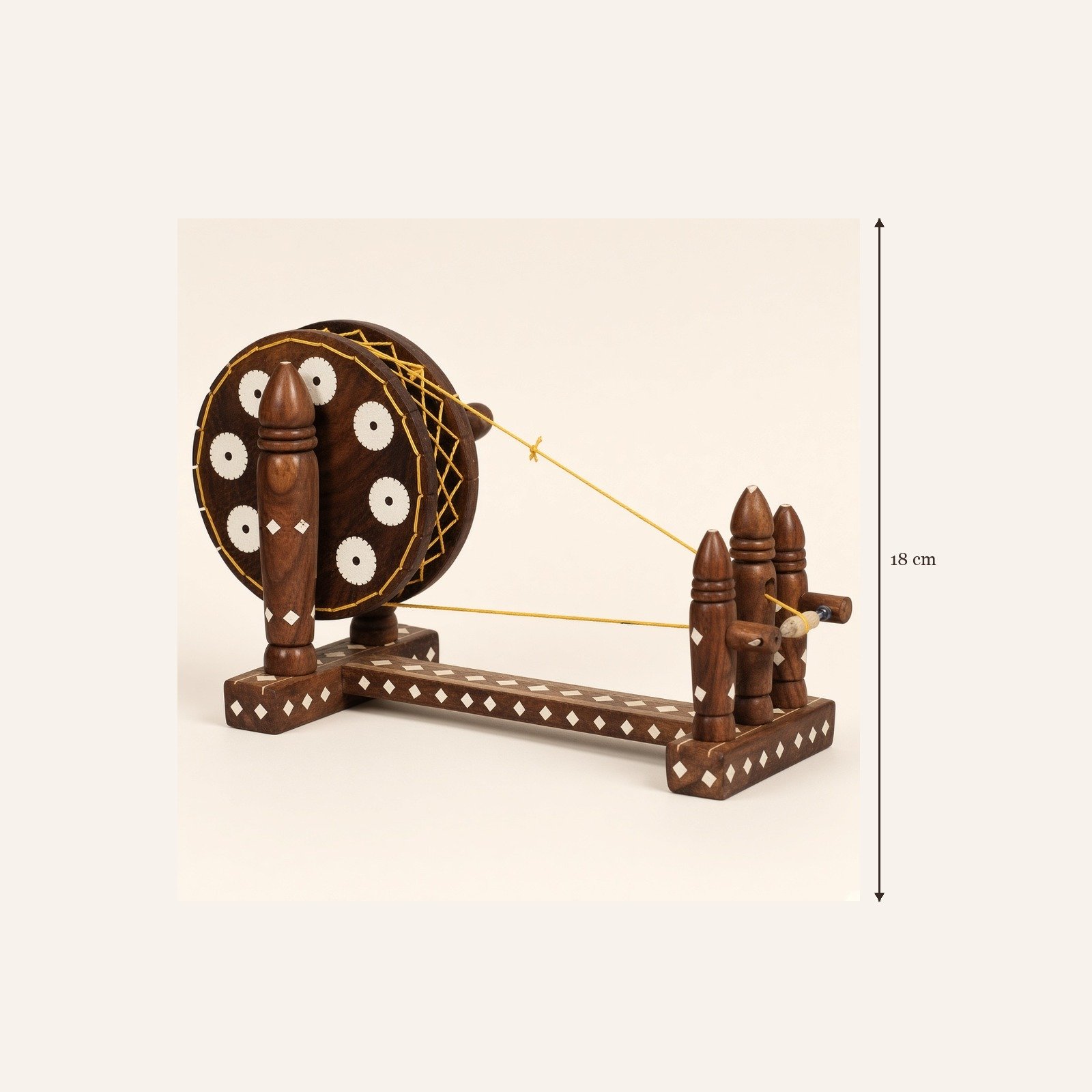 Wooden charkha