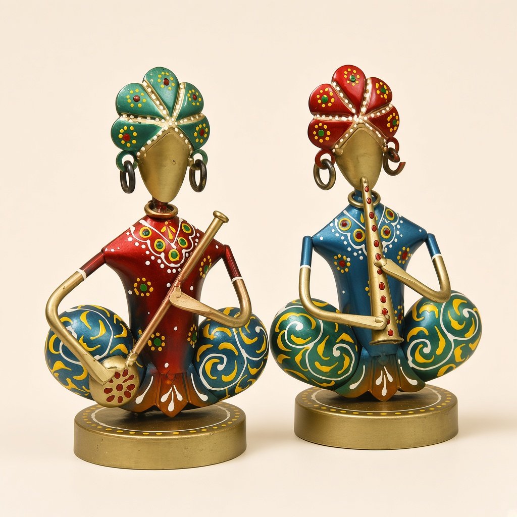 Iron musician men, set of 2