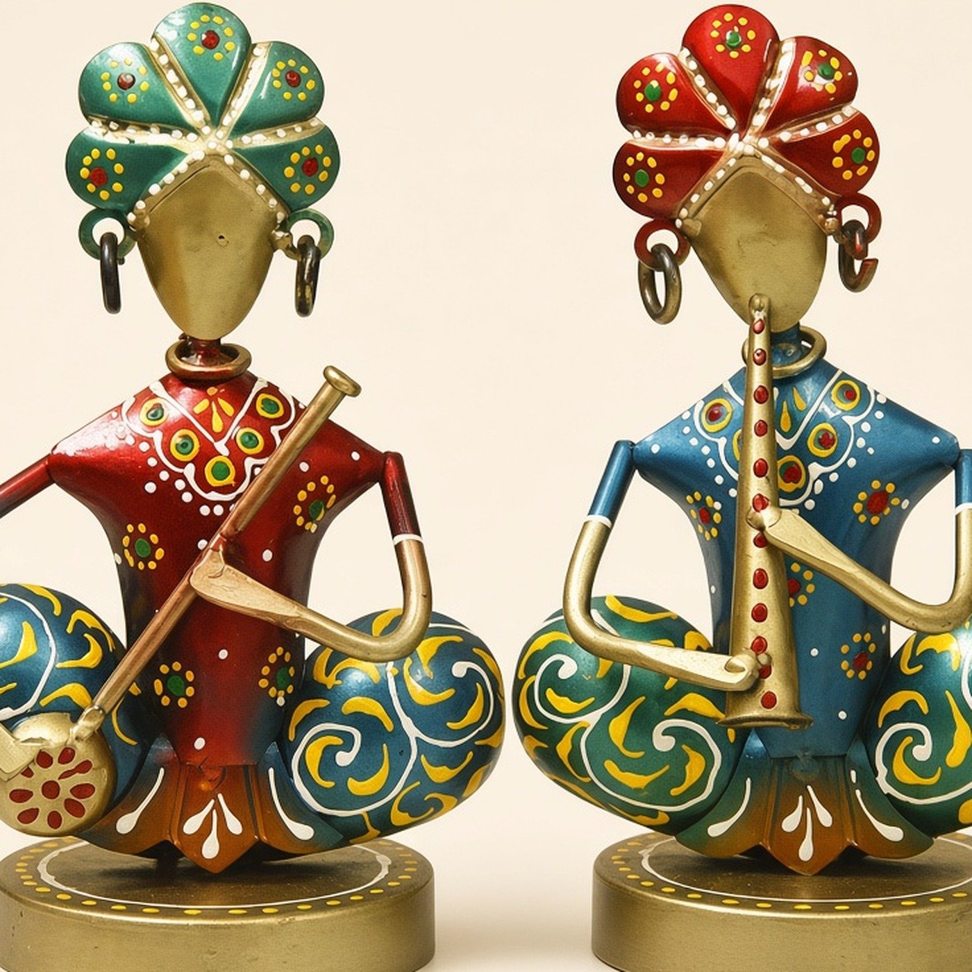 Iron musician men, set of 2