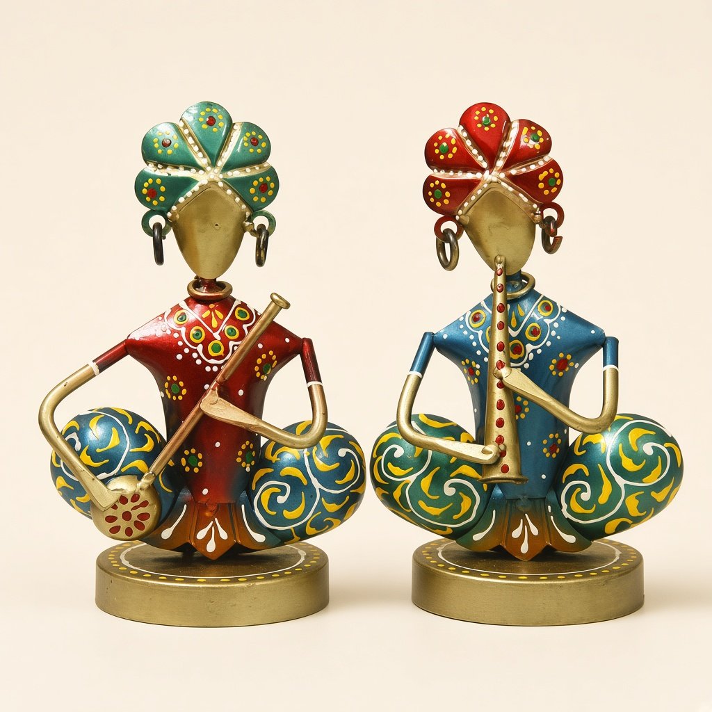 Iron musician men, set of 2