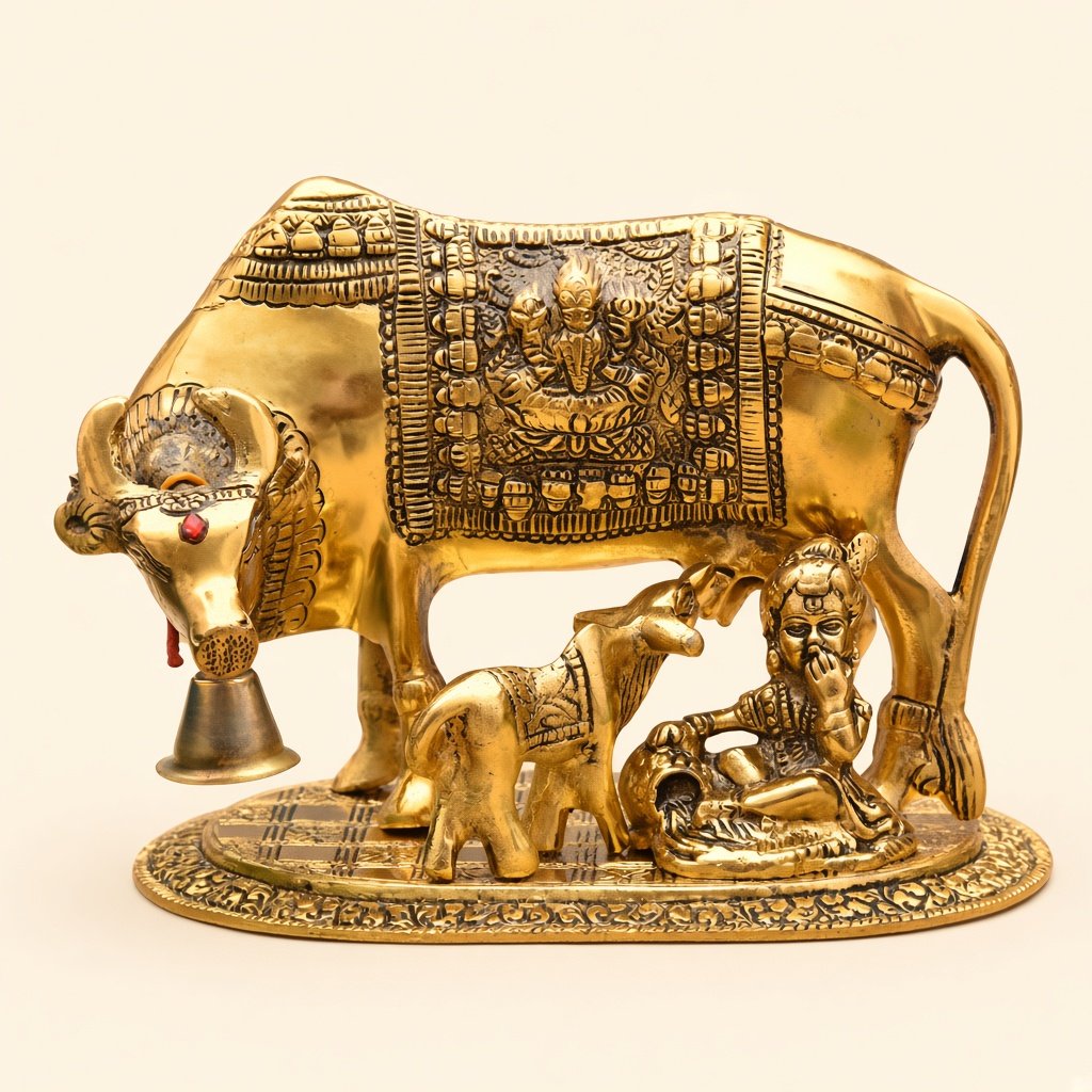 Kamdhenu cow and calf