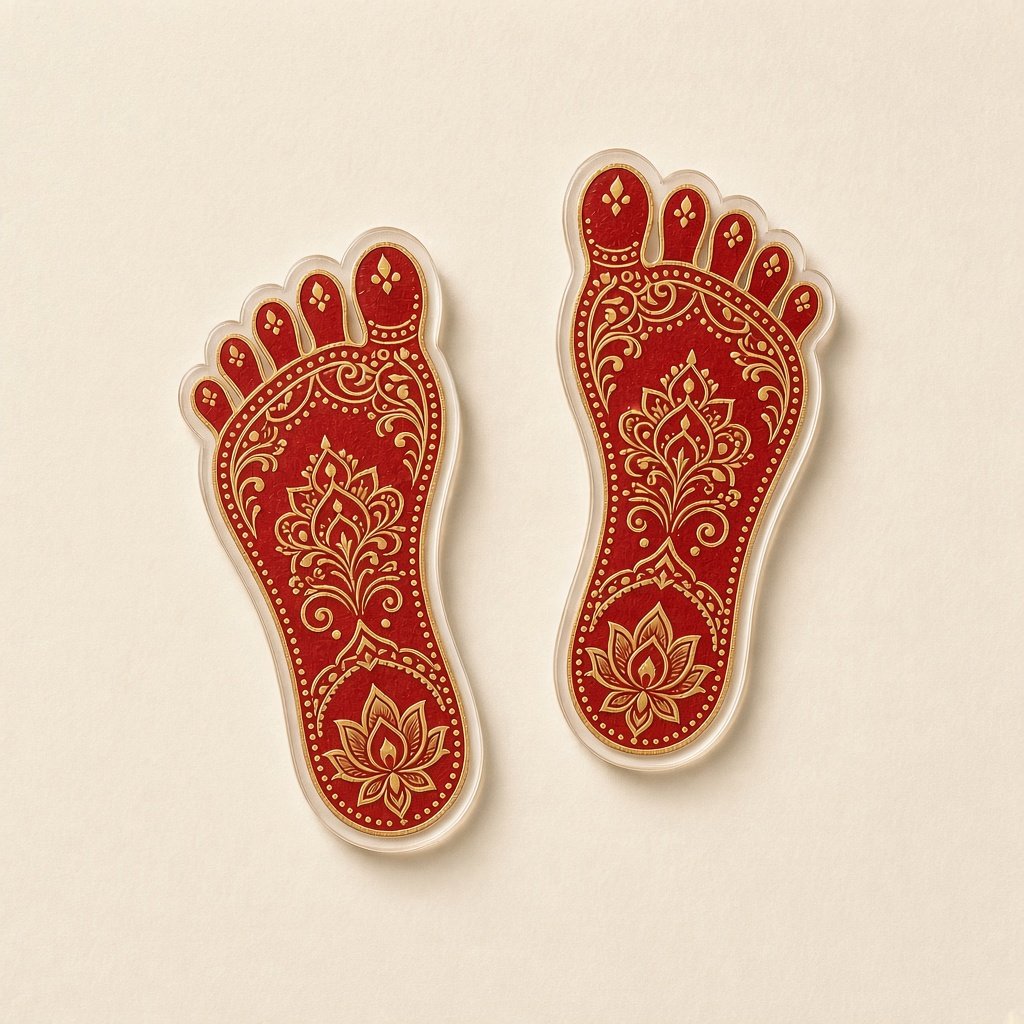 Laxmi feet sticker