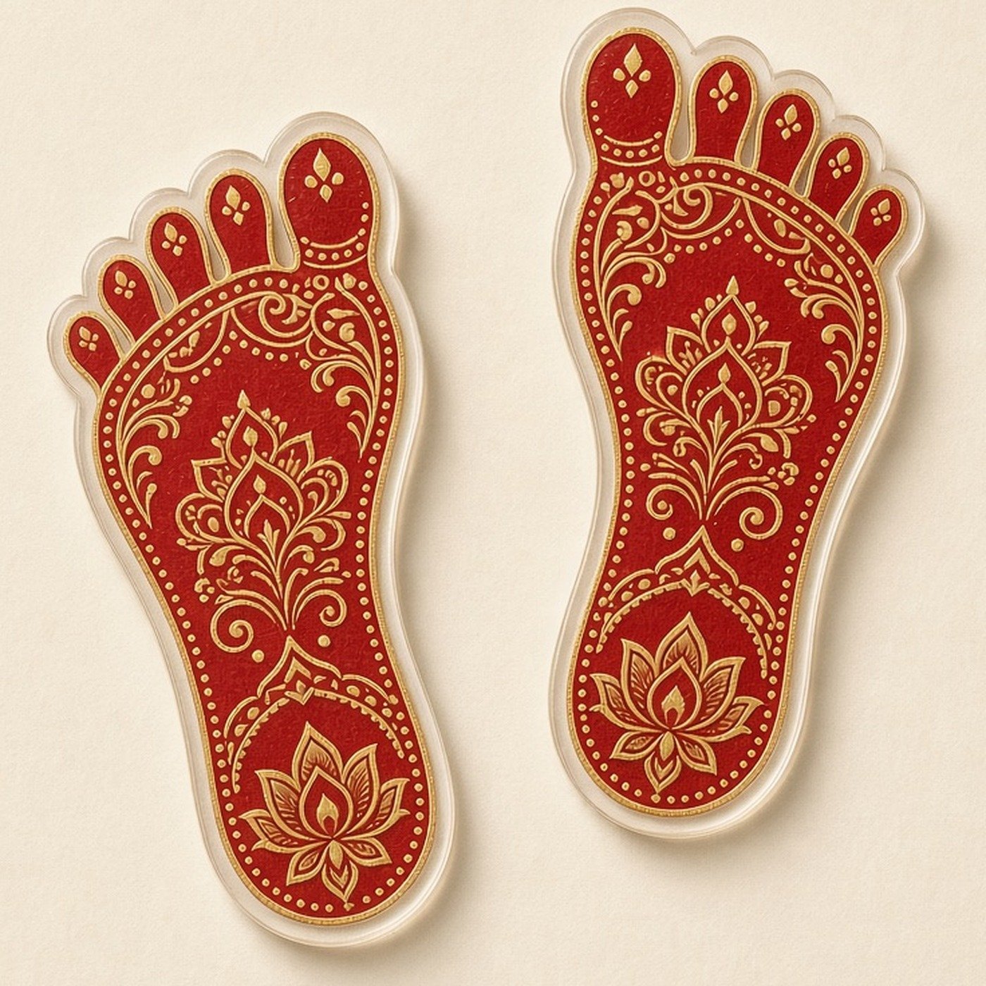 Laxmi feet sticker