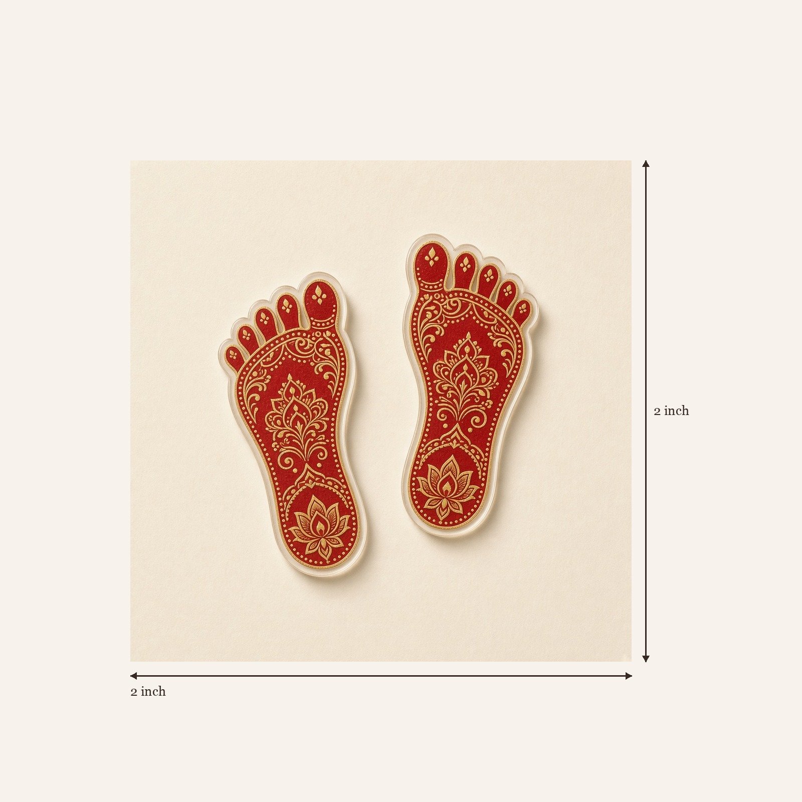 Laxmi feet sticker