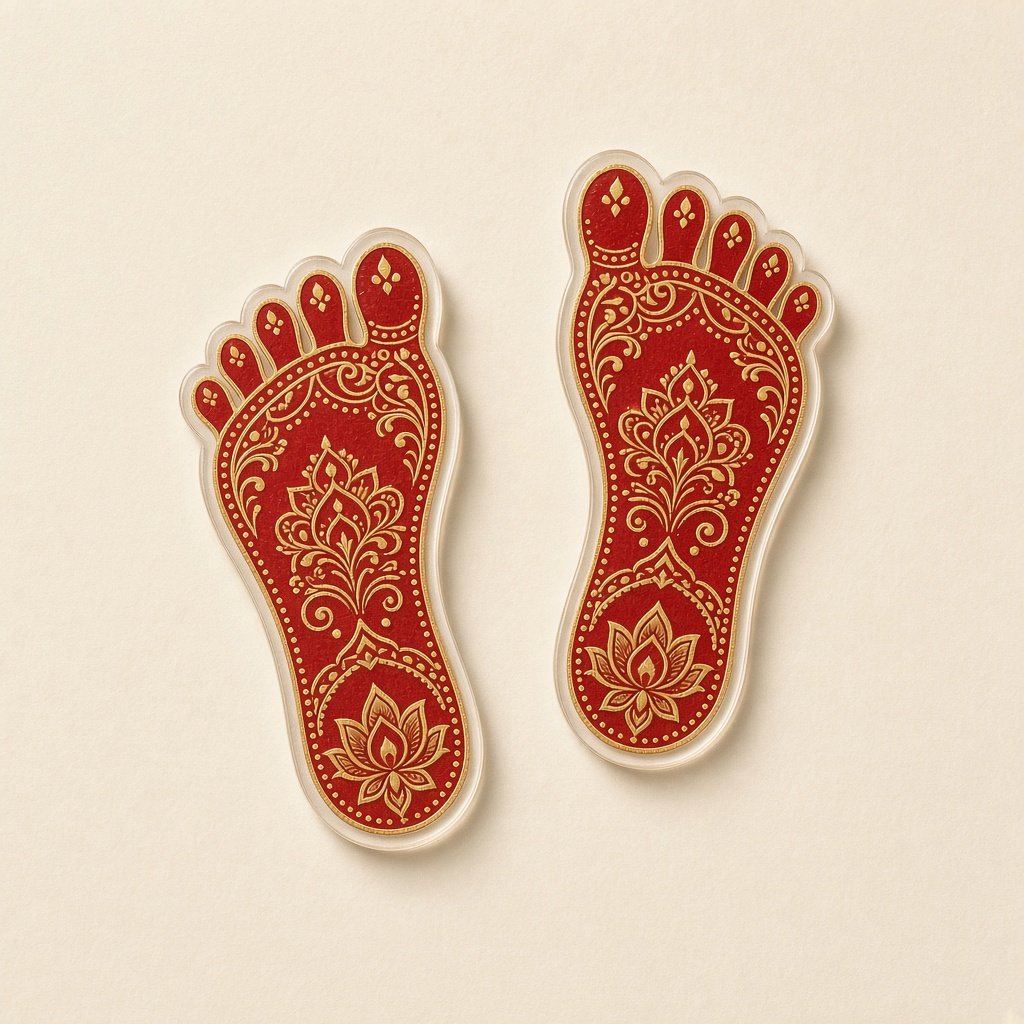 Laxmi feet sticker