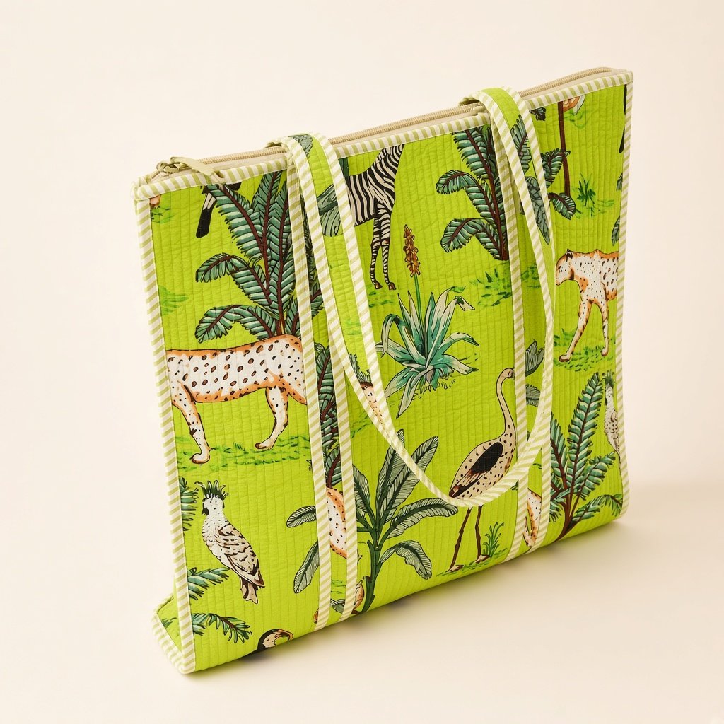 Lime Savanna Tote