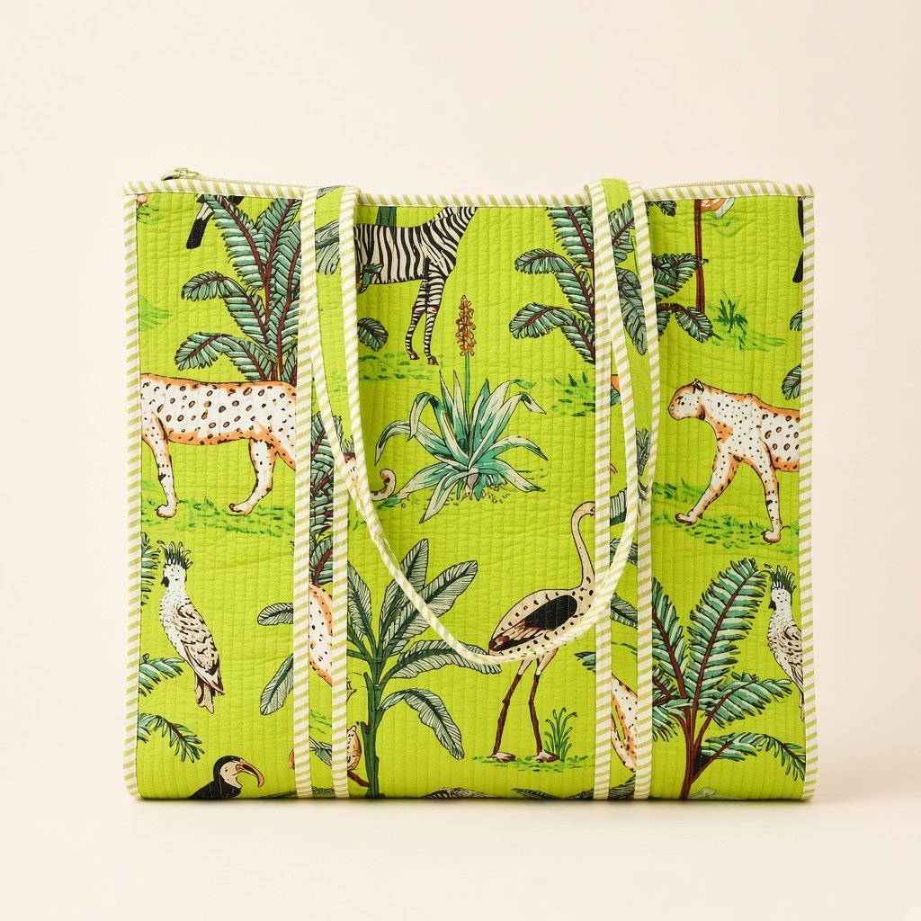 Lime Savanna Tote
