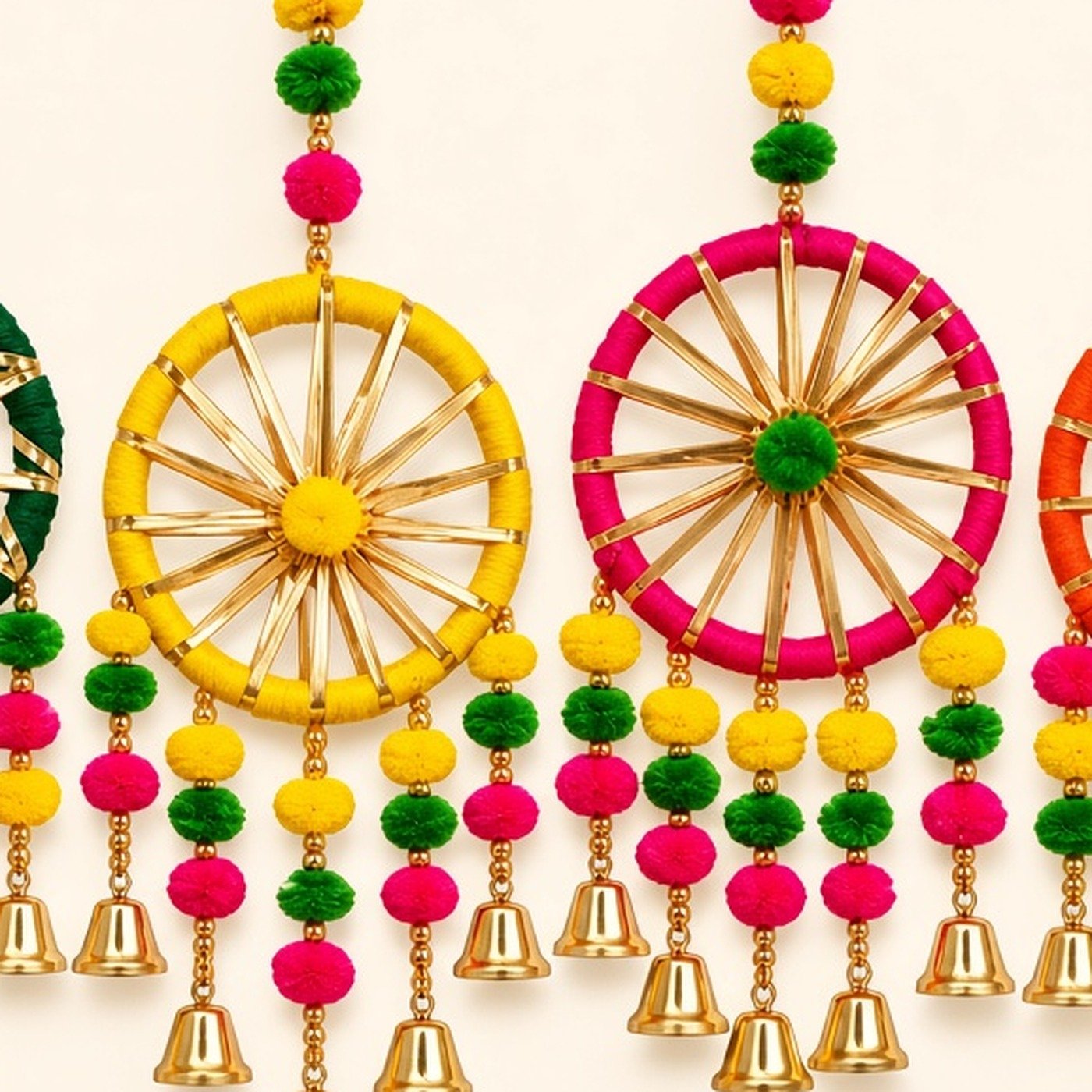 Pom pom bell hanging