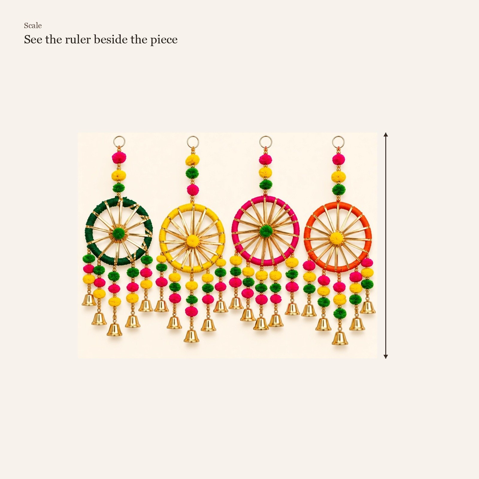 Pom pom bell hanging