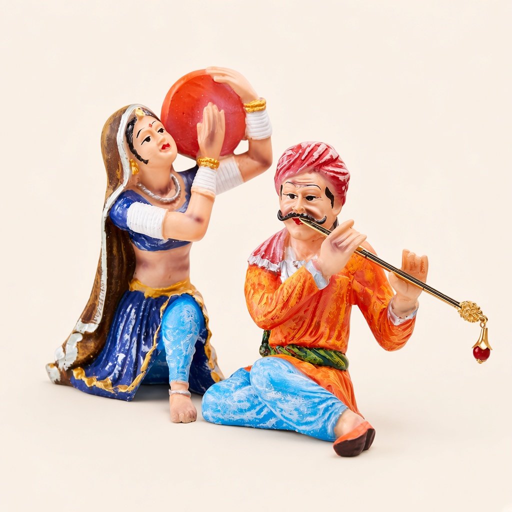 Resin musical couple