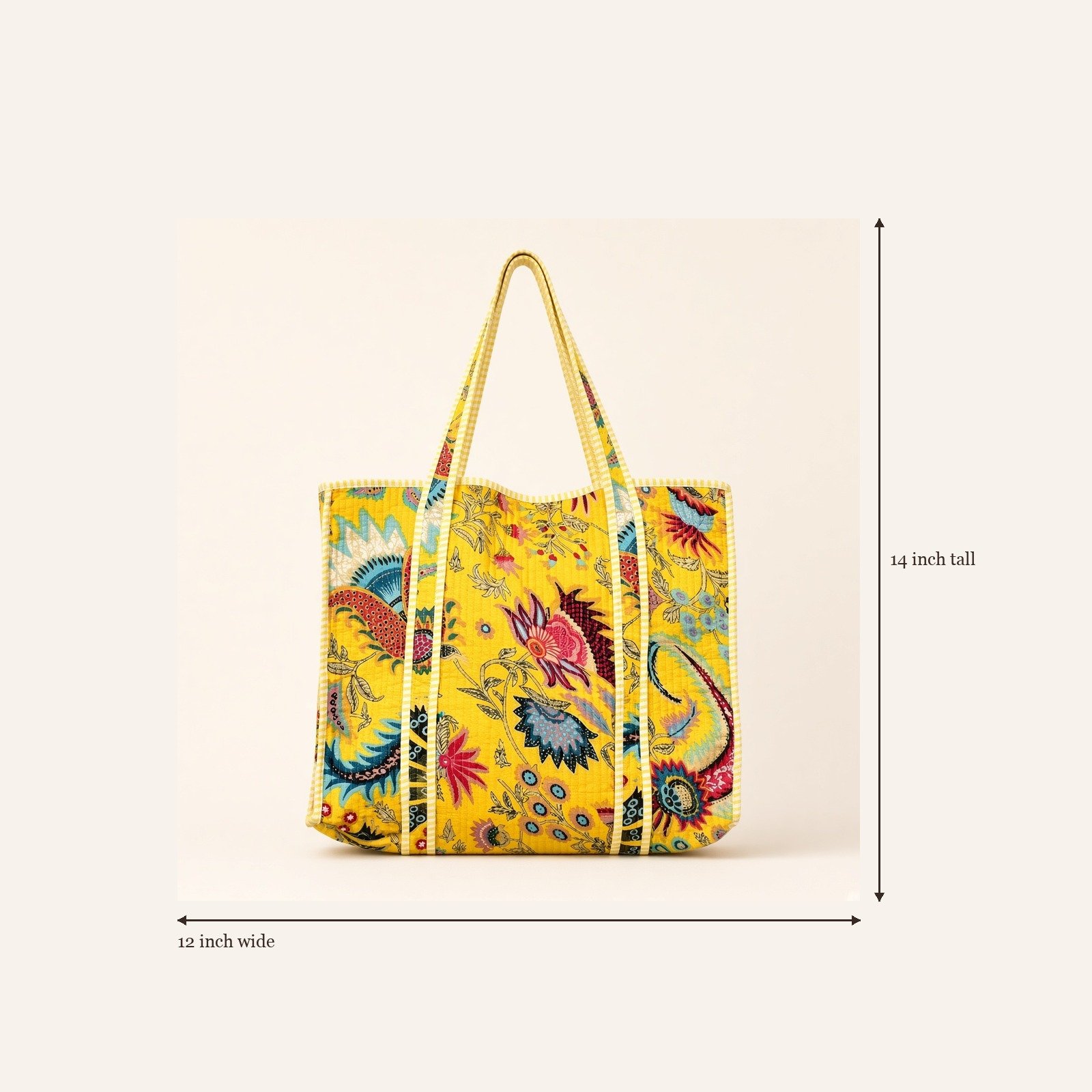 Saffron Kalamkari Tote
