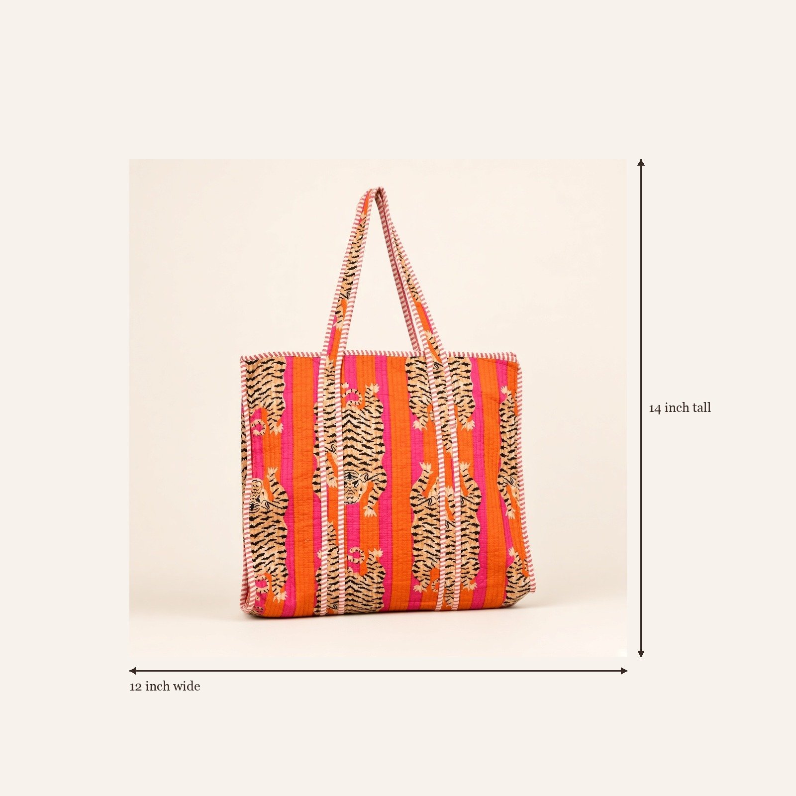Sindoor Tiger Stripe Tote