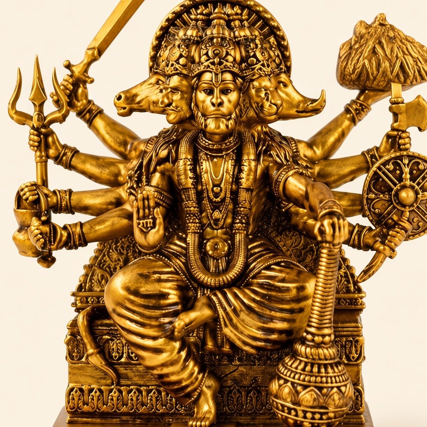 Sitting Panchmukhi Hanuman