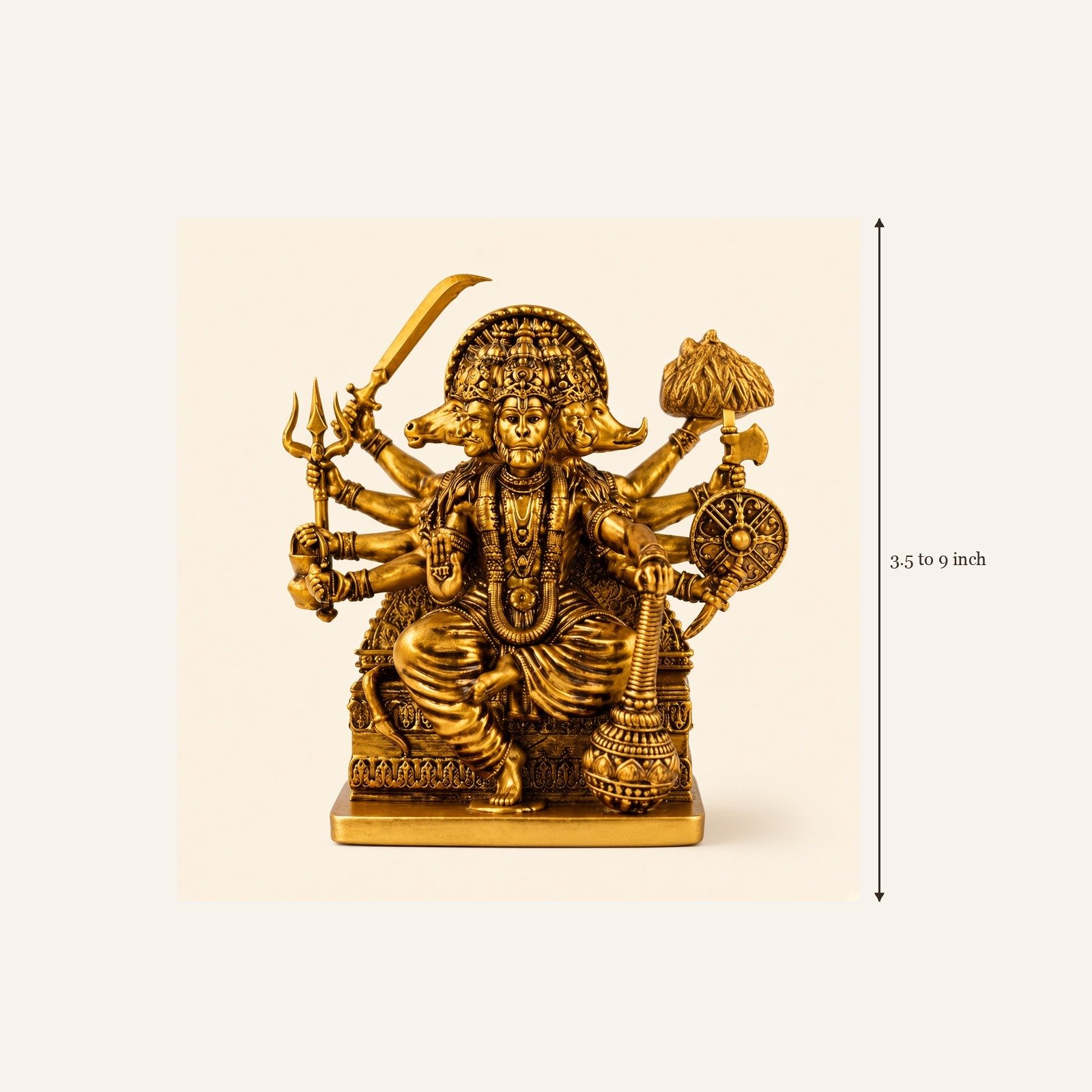 Sitting Panchmukhi Hanuman