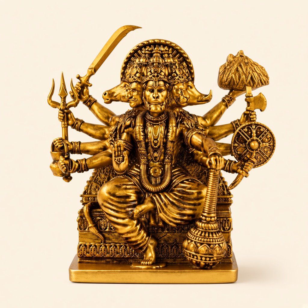 Sitting Panchmukhi Hanuman