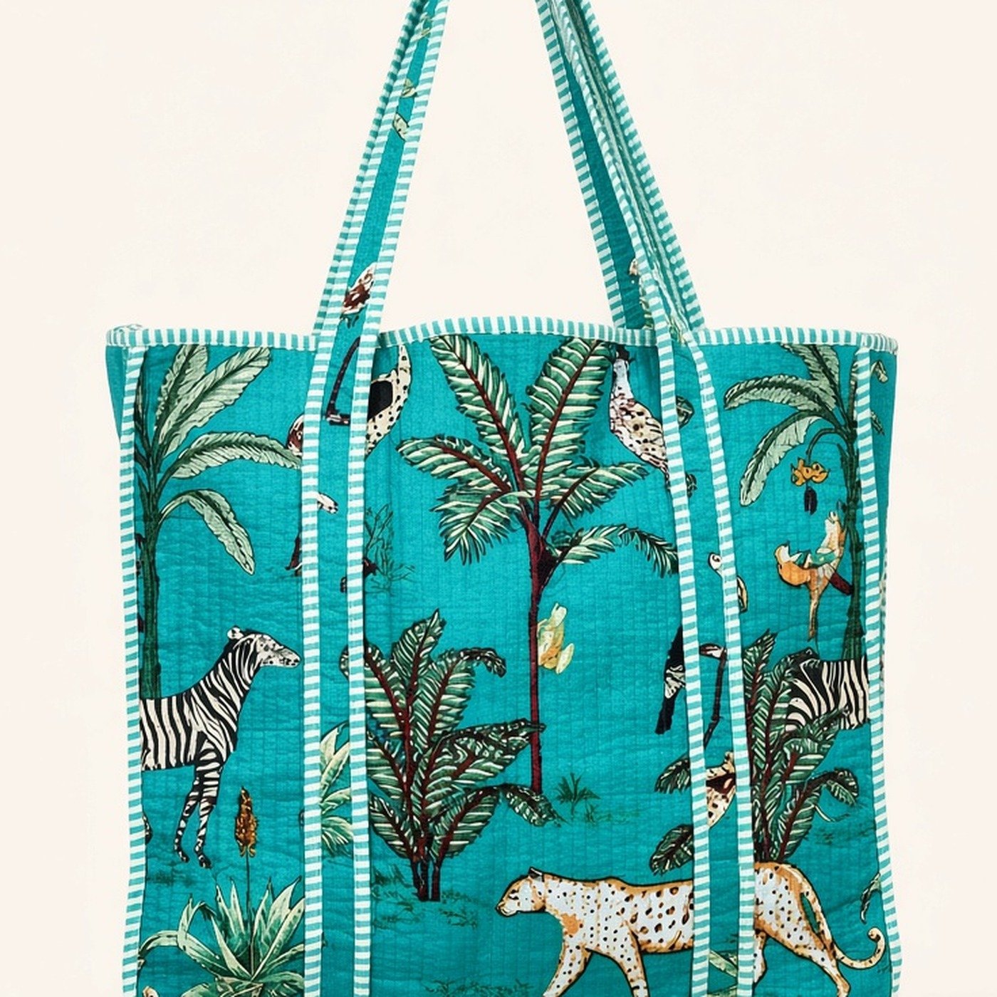 Teal Palm Grove Tote