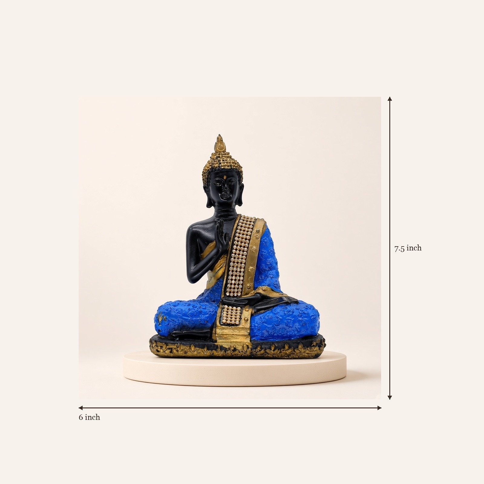 Thai Buddha with Crystal Accents