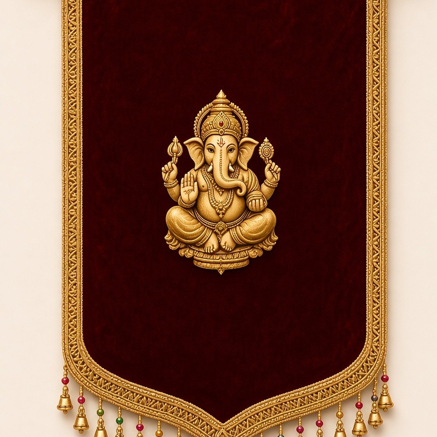 Velvet Ganesha toran