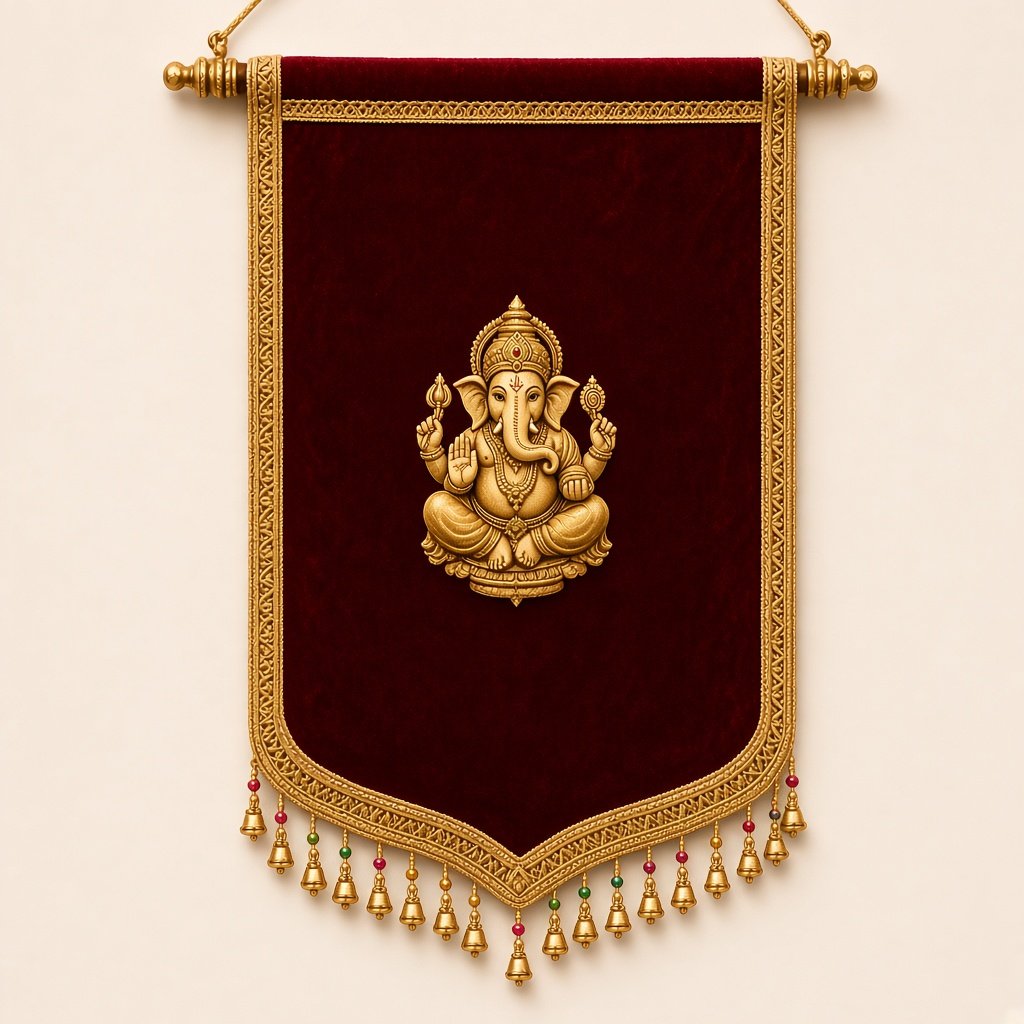 Velvet Ganesha toran